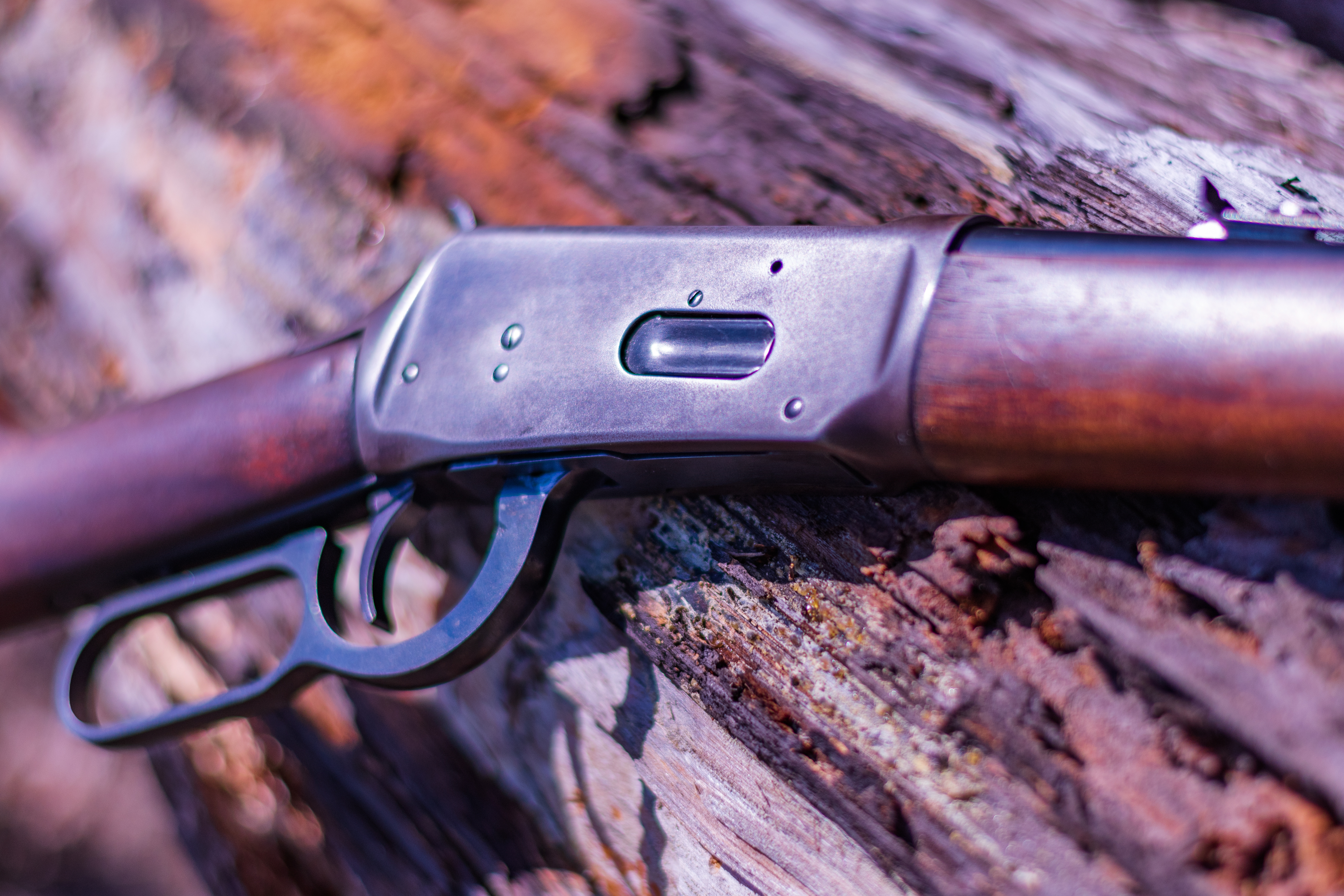 Precision rifle in natural setting
